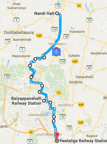 Heelalige to Nandi Halt